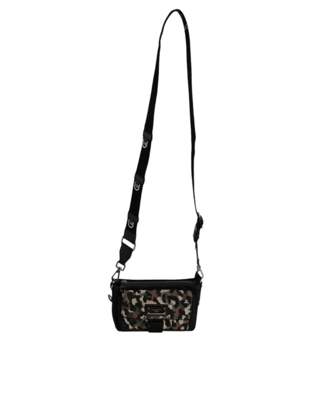 Dolce &amp; Gabbana Multicolor Leopard Jacquard Crossbody Bag