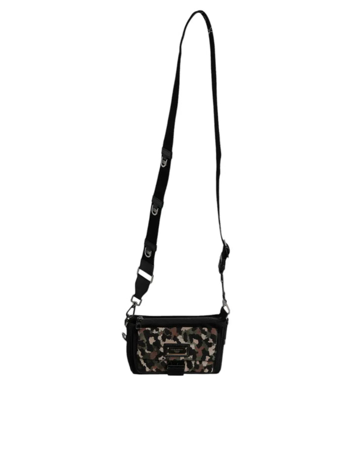 Dolce &amp; Gabbana Multicolor Leopard Jacquard Crossbody Bag