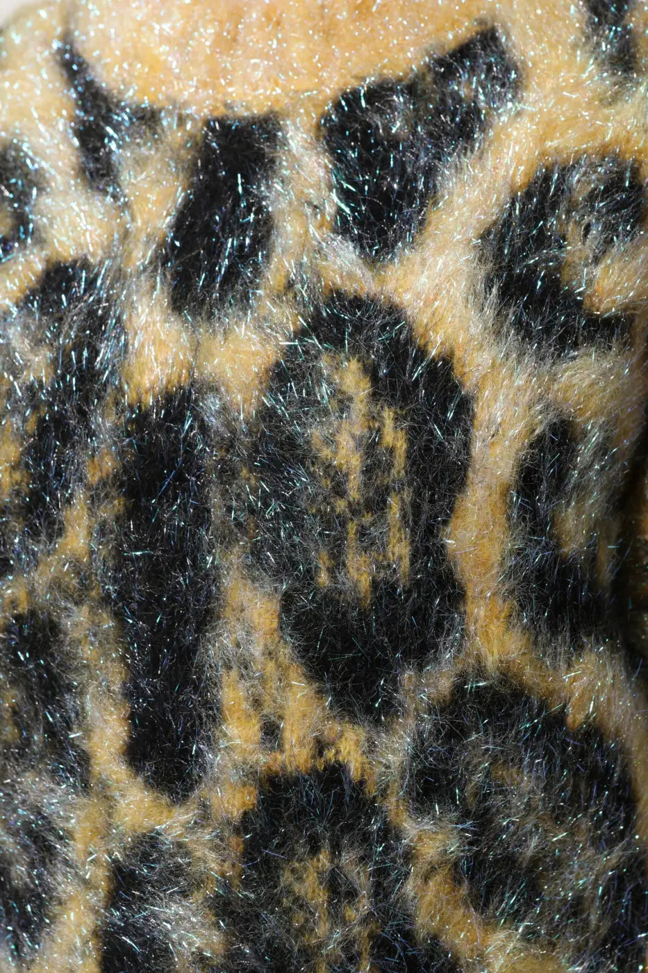 Dolce &amp; Gabbana Multicolor Leopard Mohair Crew Neck Sweater