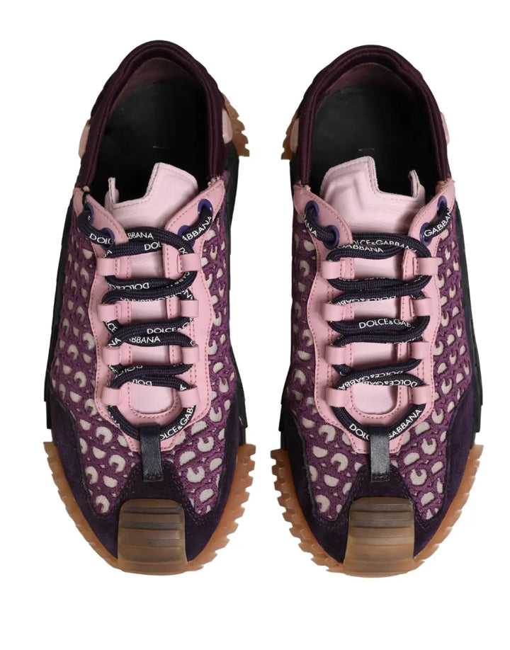 Dolce &amp; Gabbana Multicolor Logo Low Top NS1 Sneakers Shoes