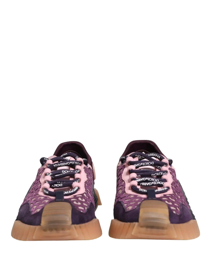 Dolce &amp; Gabbana Multicolor Logo Low Top NS1 Sneakers Shoes