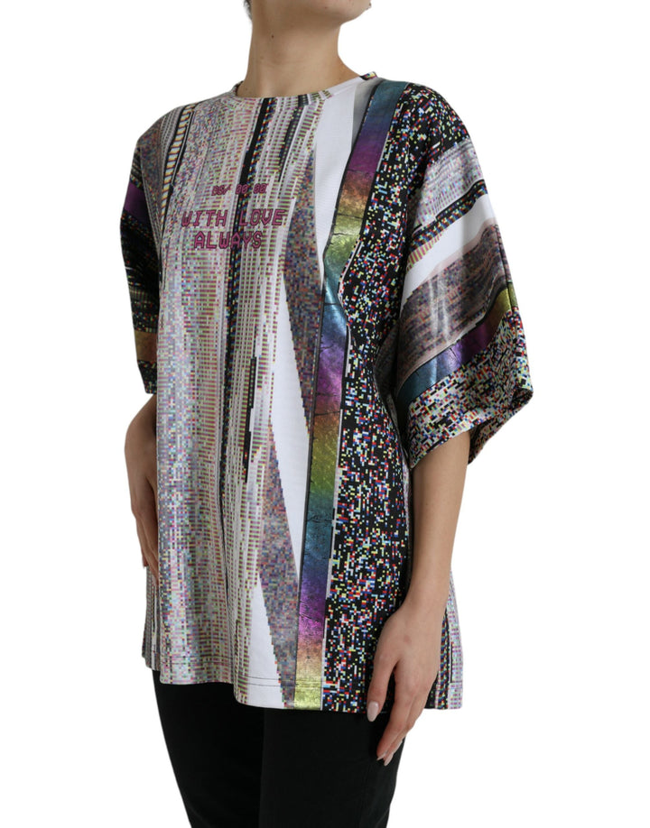 Dolce &amp; Gabbana - Multicolor With Love Always Print T-shirt