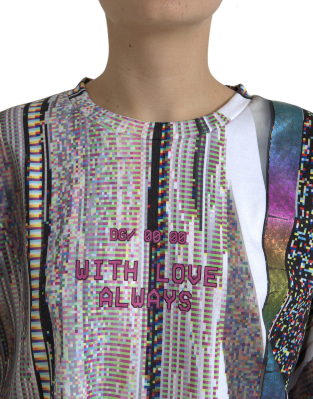 Dolce &amp; Gabbana - Multicolor With Love Always Print T-shirt