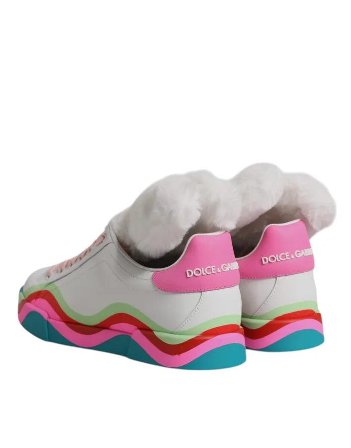 Dolce &amp; Gabbana Multicolor Low Top Trainers Sneakers Shoes