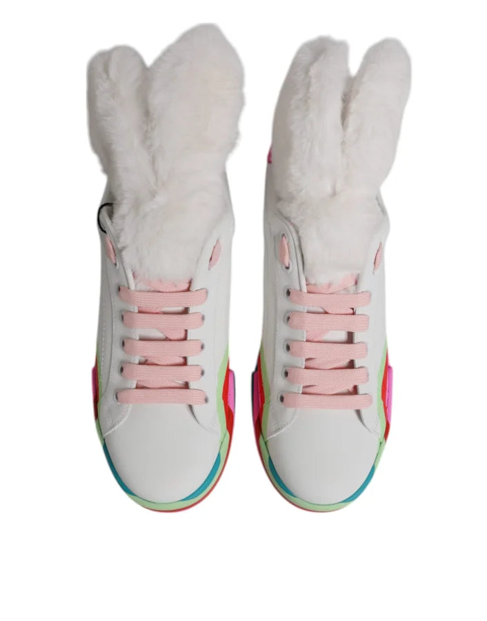 Dolce &amp; Gabbana Multicolor Low Top Trainers Sneakers Shoes