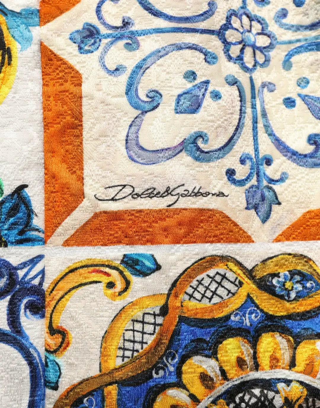 Dolce &amp; Gabbana Multicolor Majolica Print Cotton Mini Dress