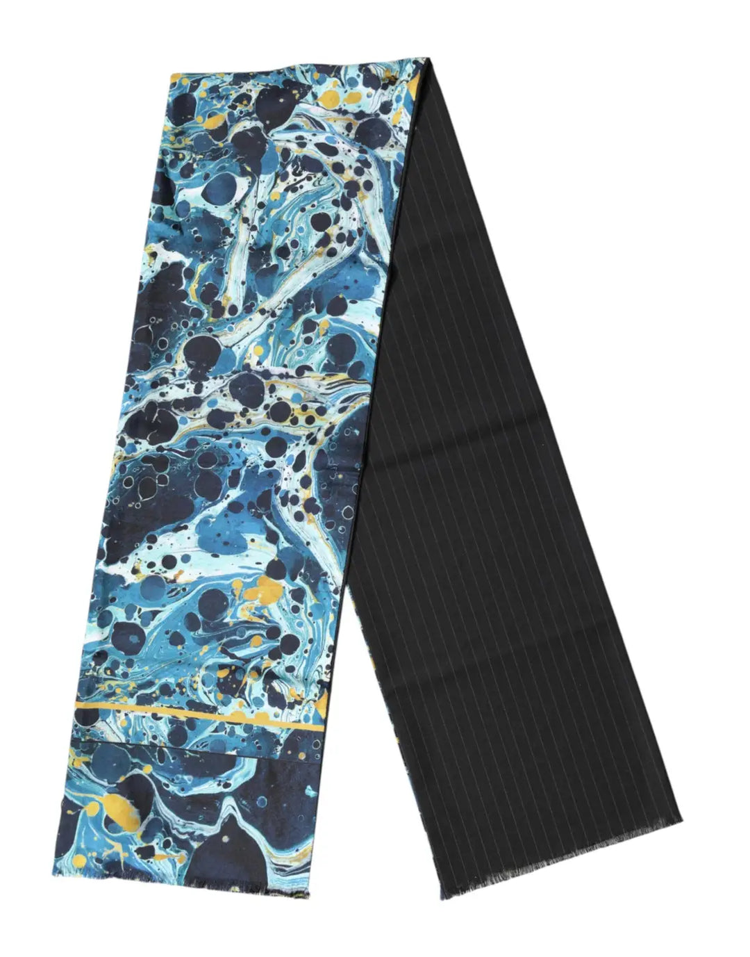 Dolce &amp; Gabbana Multicolor Marble Neck Wrap Foulard Scarf