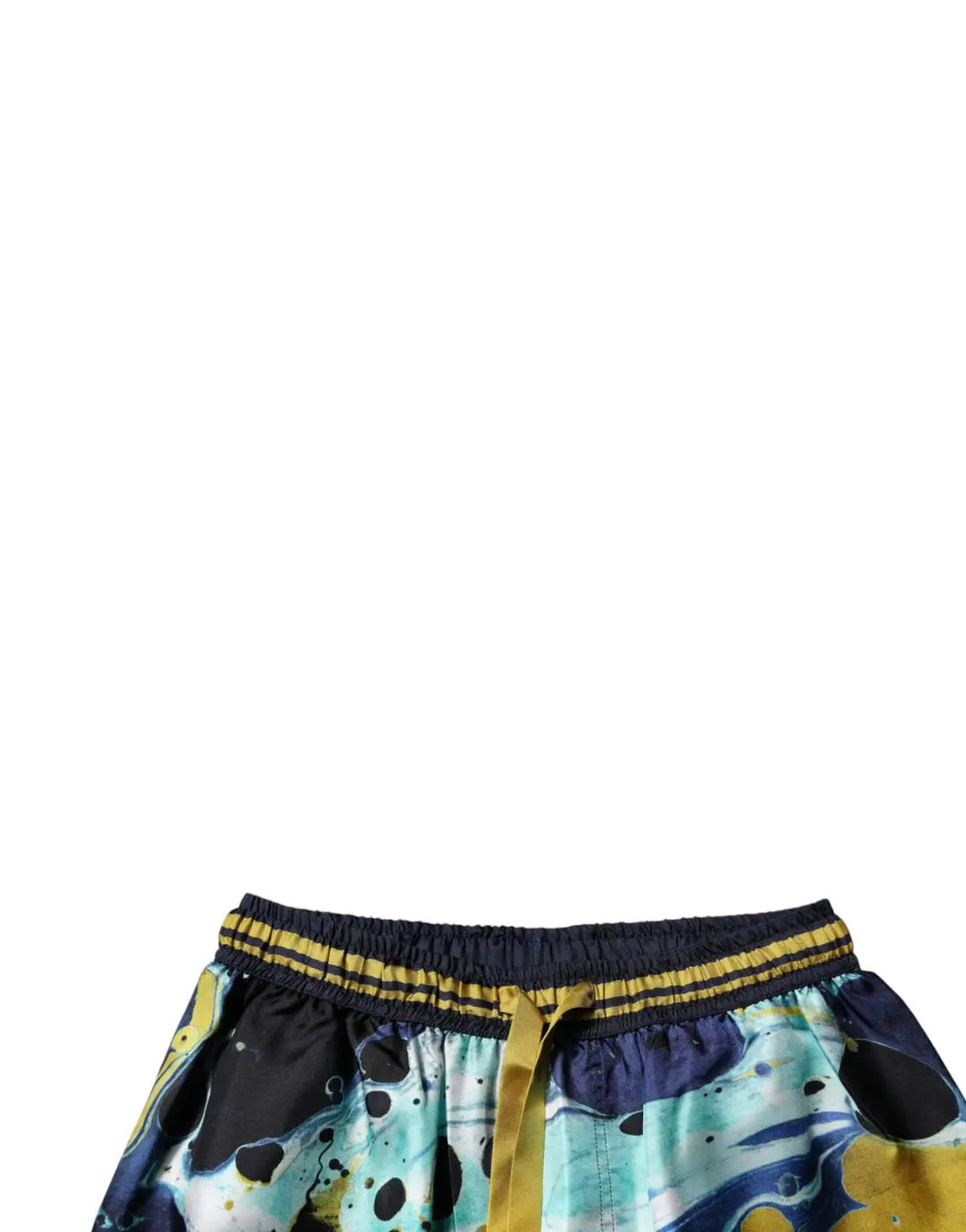 Dolce &amp; Gabbana Multicolor Marble Print Jogger Sweatpants Pants