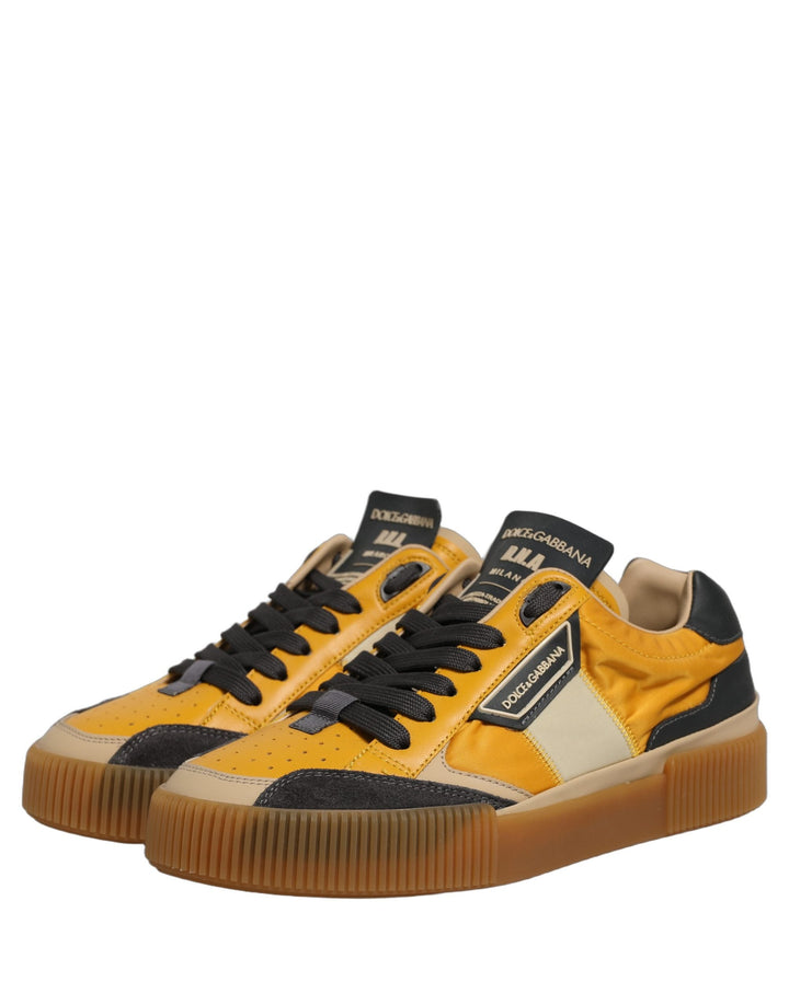 Dolce &amp; Gabbana Multicolor Miami Low Top Men Sneakers Shoes