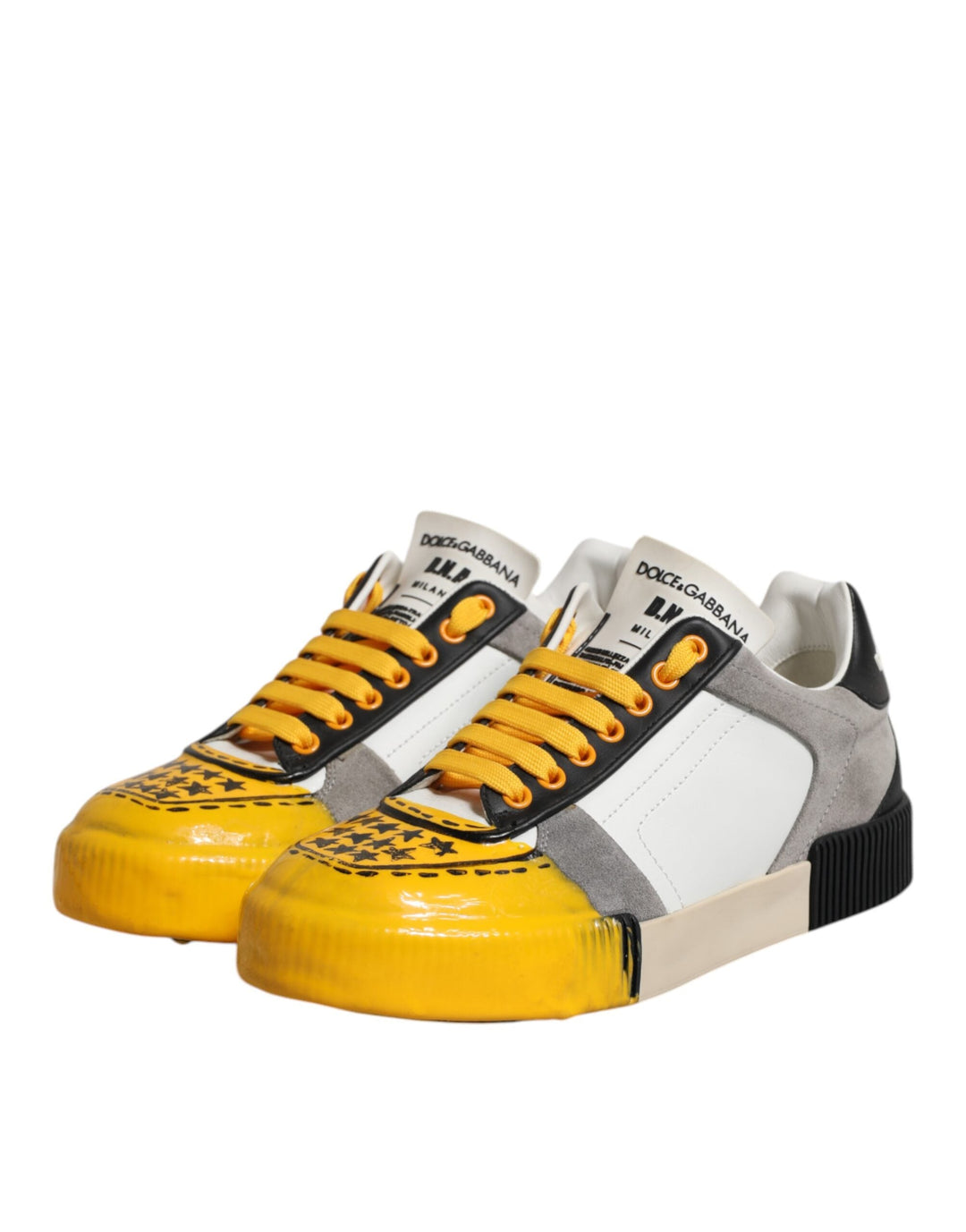Dolce &amp; Gabbana Multicolor Miami Low Top Sneakers Shoes