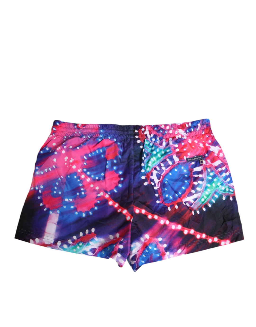 Dolce &amp; Gabbana Multicolor Neon Print Polyester Shorts Swimwear