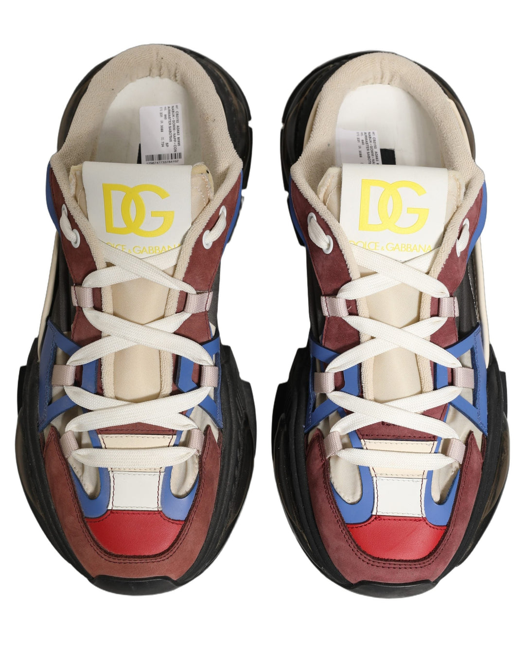Dolce &amp; Gabbana Multicolor Panelled Airmaster Sneakers Shoes