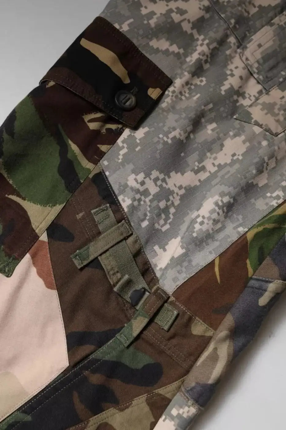 Dolce &amp; Gabbana Multicolor Patchwork Camouflage Cargo Pants
