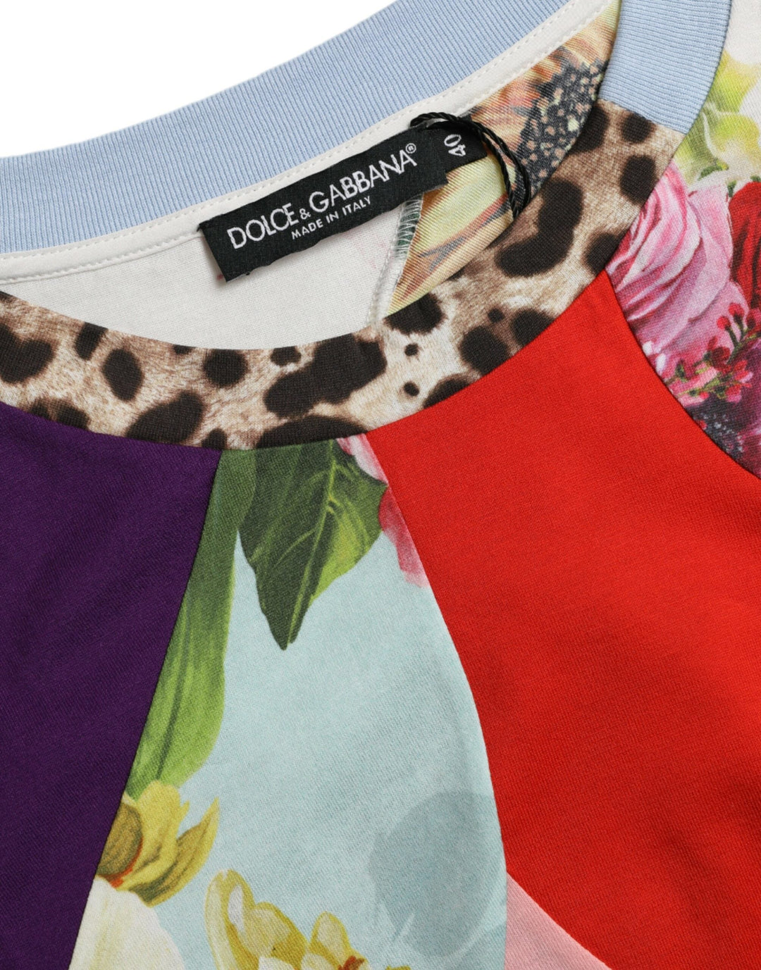 Dolce &amp; Gabbana - Multicolor Patchwork Cotton Silk Blouse Top