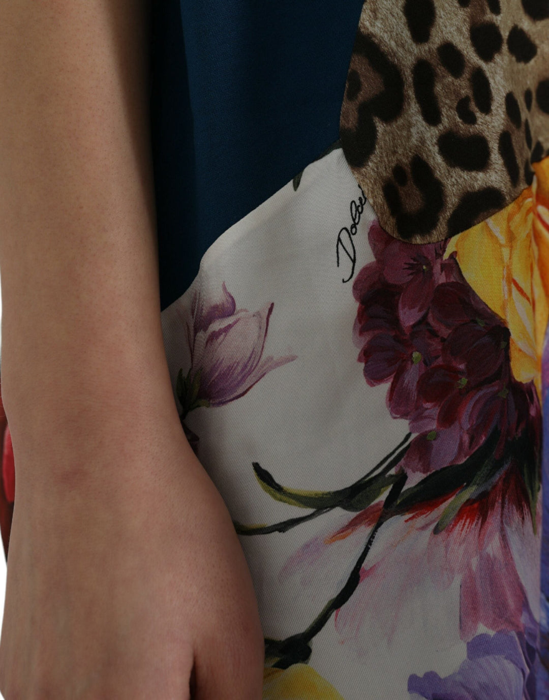 Dolce &amp; Gabbana - Multicolor Patchwork Cotton Silk Blouse Top