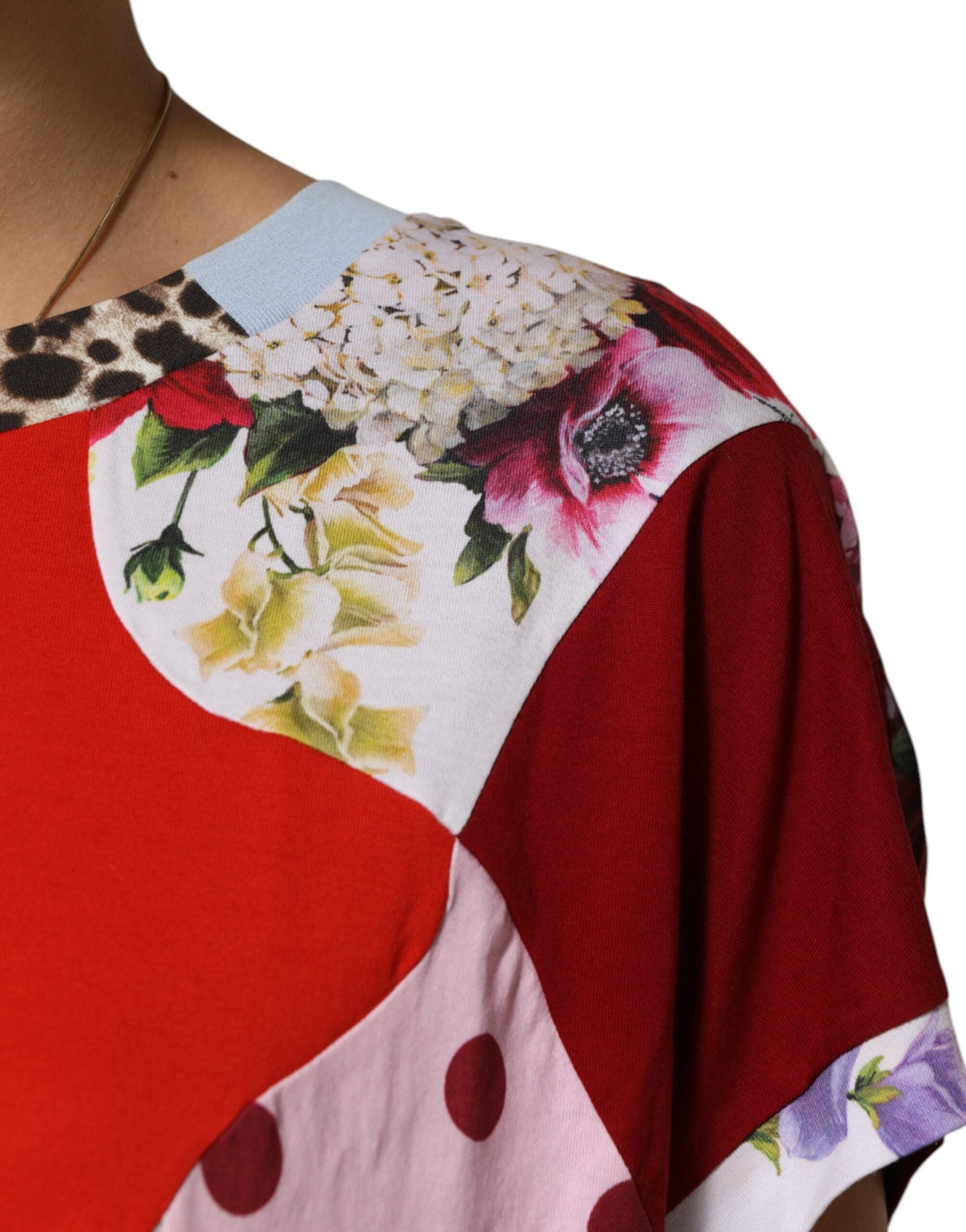 Dolce &amp; Gabbana Blouses - Women’s Multicolor Patchwork Cotton Silk Blouse Top