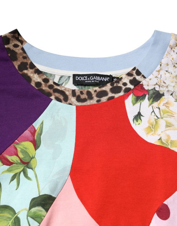 Dolce &amp; Gabbana Blouses - Women’s Multicolor Patchwork Cotton Silk Blouse Top