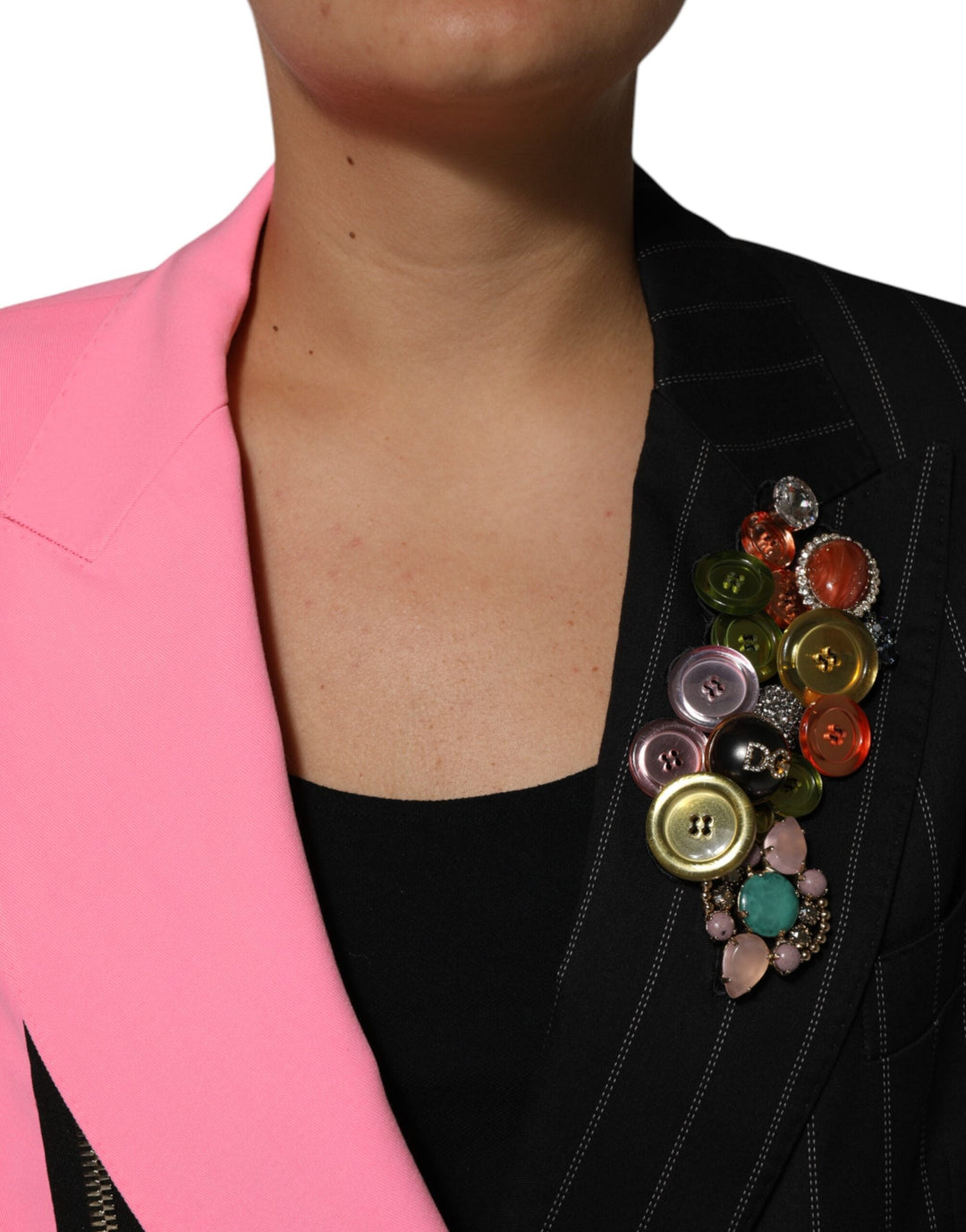 Dolce &amp; Gabbana Sport Jackets - Multicolor Patchwork Embellished Coat Jacket