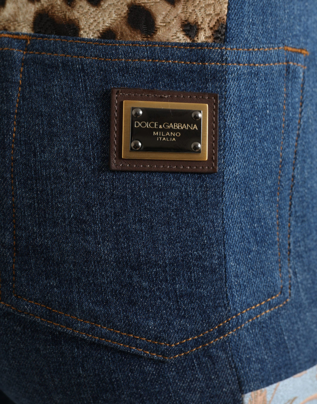 Dolce &amp; Gabbana Multicolor Patchwork Grace Skinny Denim Jeans