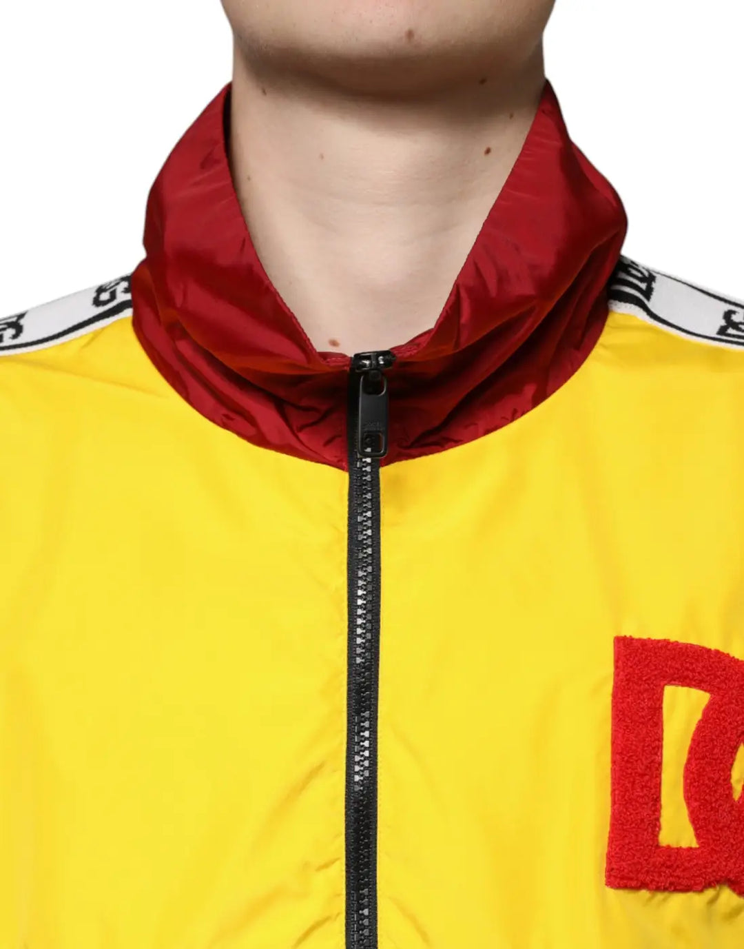 Dolce &amp; Gabbana Multicolor Patchwork Men Full Zip Sweater