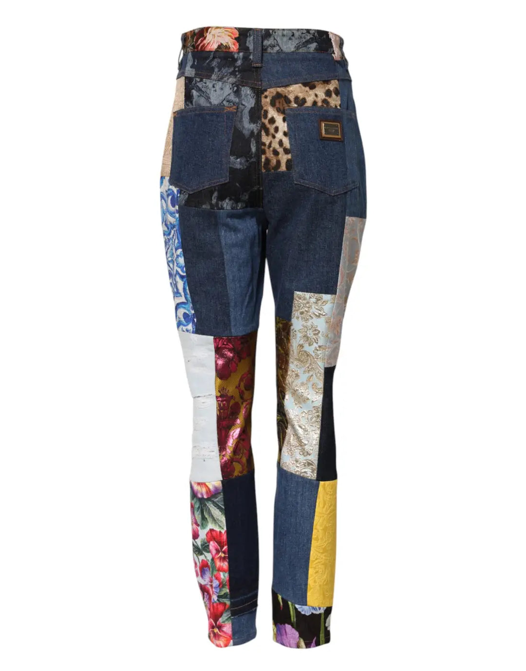 Dolce &amp; Gabbana Multicolor Patchwork Skinny Denim Jeans
