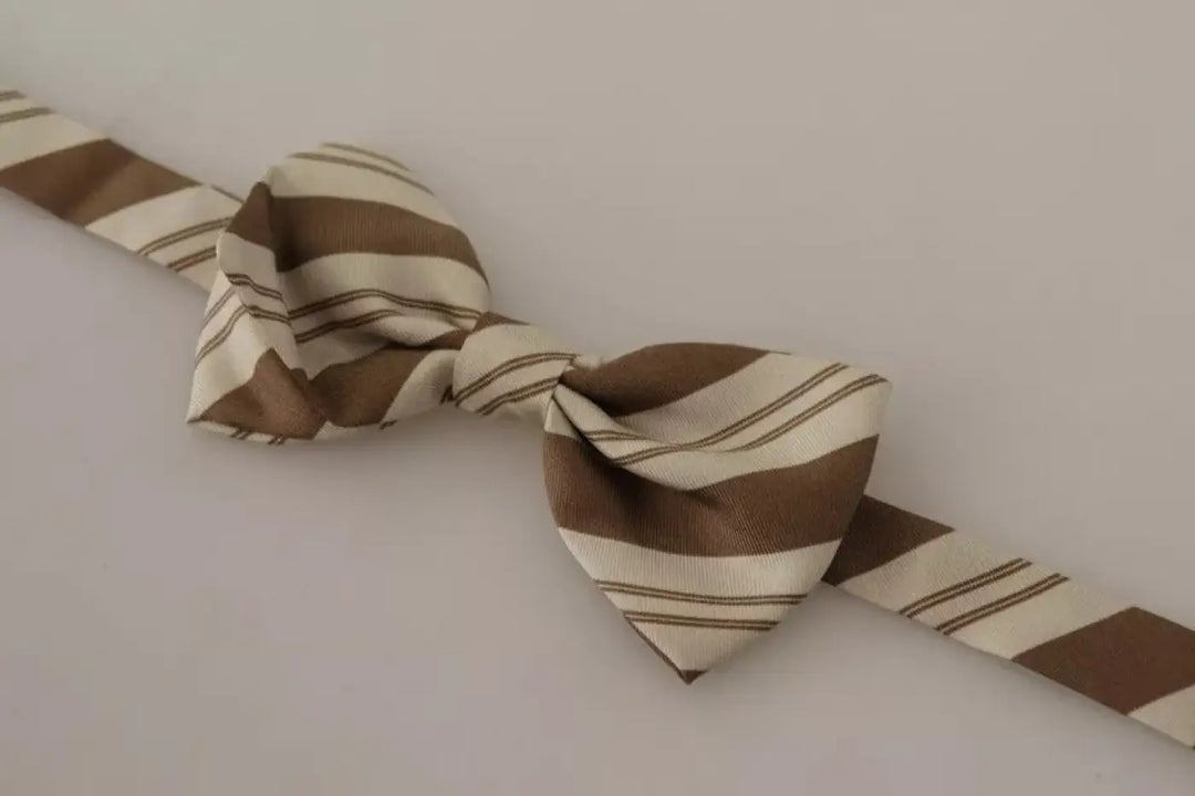 Dolce &amp; Gabbana Multicolor Patterned Adjustable Neck Bow Tie Men