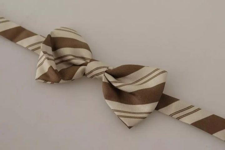 Dolce &amp; Gabbana Multicolor Patterned Adjustable Neck Bow Tie Men