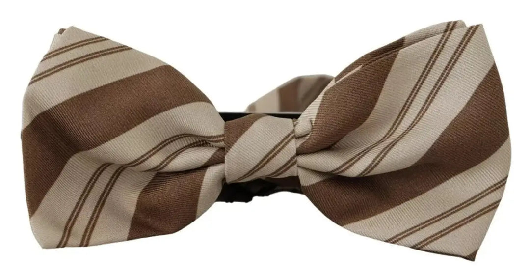 Dolce &amp; Gabbana Multicolor Patterned Adjustable Neck Bow Tie Men