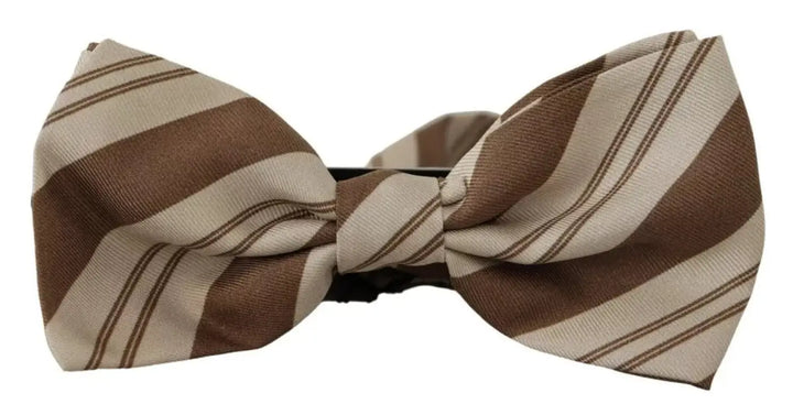 Dolce &amp; Gabbana Multicolor Patterned Adjustable Neck Bow Tie Men