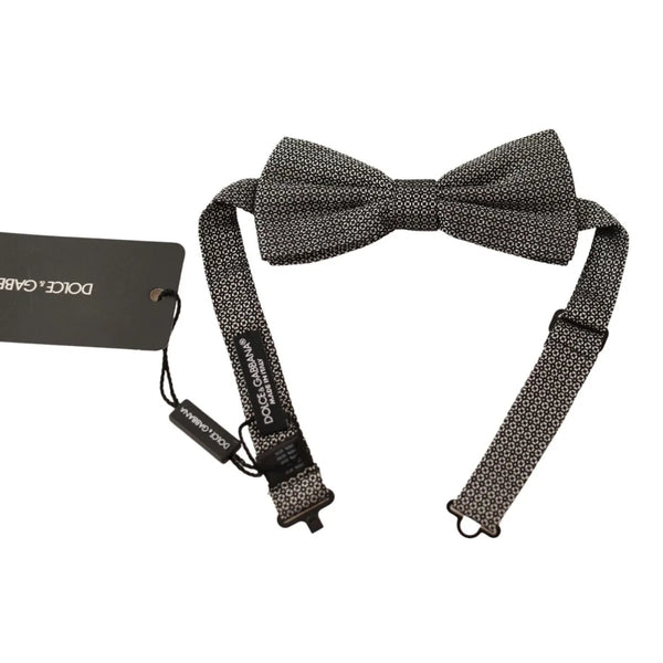 Dolce & Gabbana Multicolor Patterned Adjustable Neck Papillon Bow Tie