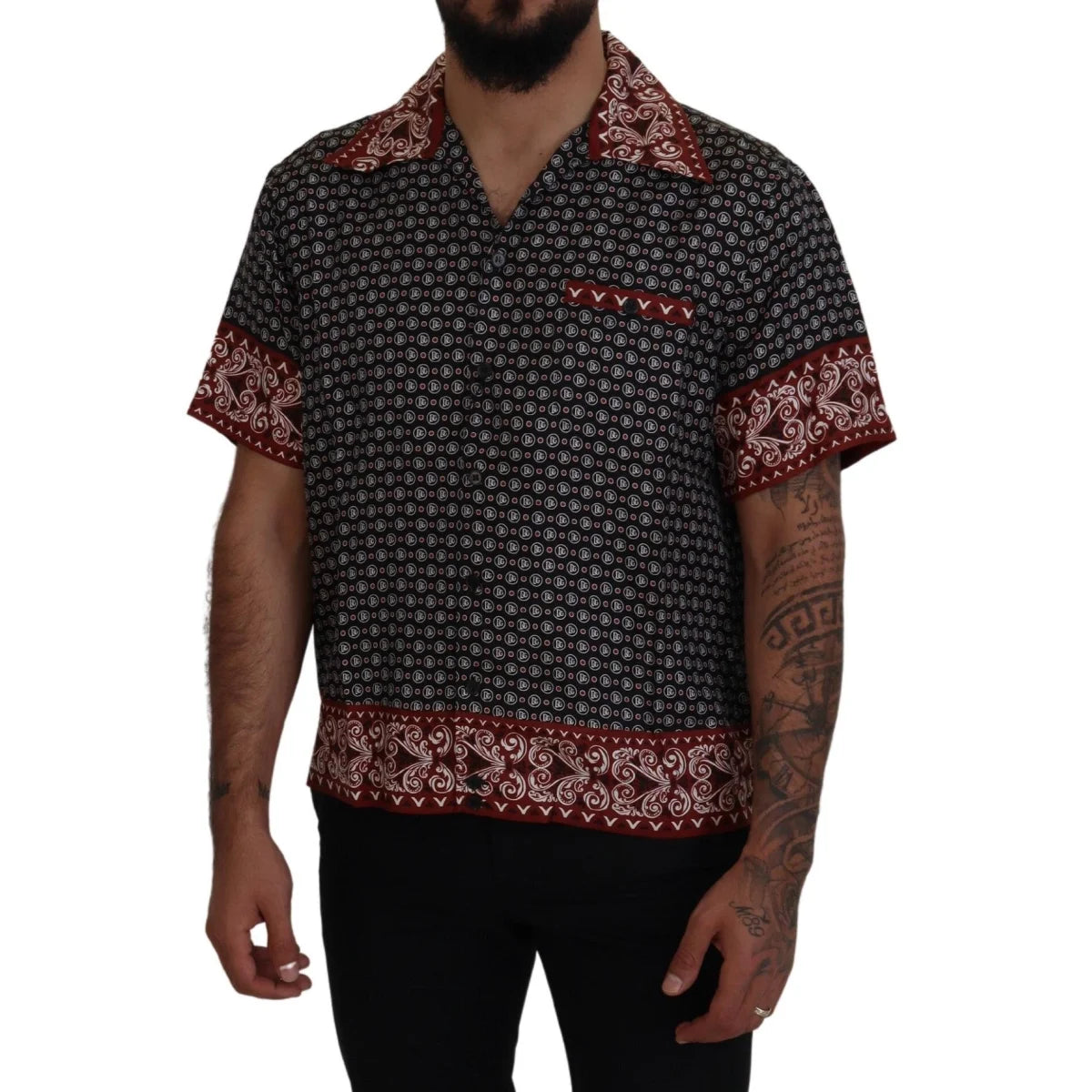 Dolce & Gabbana Multicolor Patterned Casual Shirt for Men