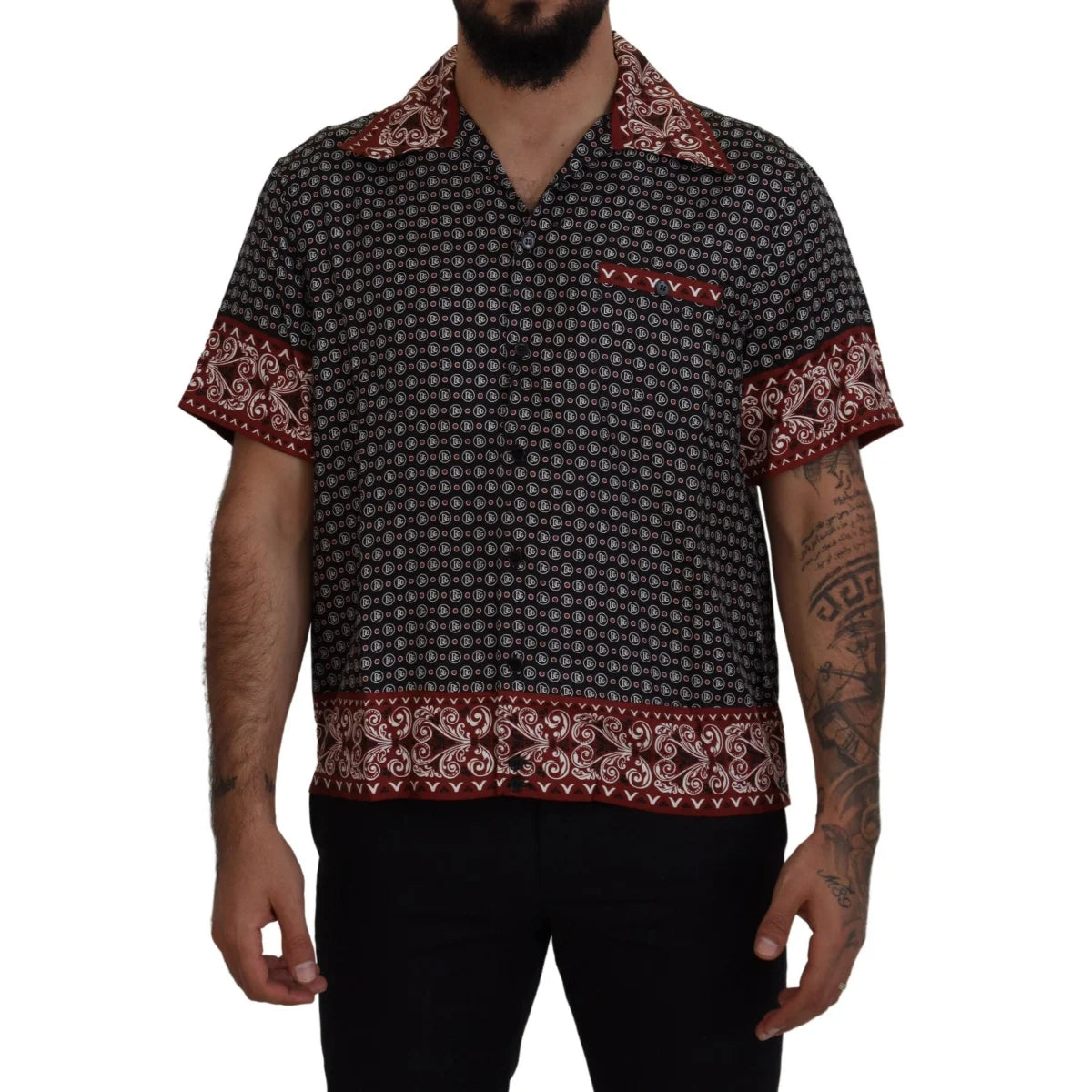 Dolce & Gabbana Multicolor Patterned Casual Shirt for Men