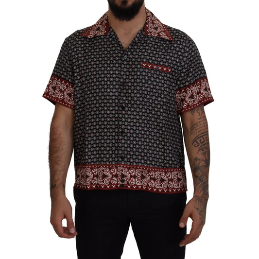 Dolce & Gabbana Multicolor Patterned Casual Shirt for Men