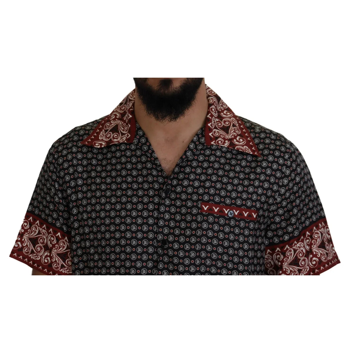 Dolce & Gabbana Multicolor Patterned Casual Shirt for Men