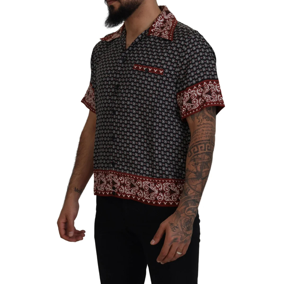 Dolce & Gabbana Multicolor Patterned Casual Shirt for Men
