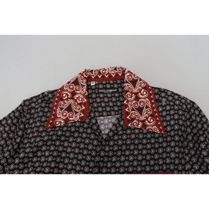 Dolce & Gabbana Multicolor Patterned Casual Shirt for Men