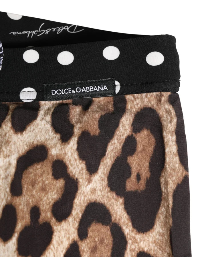 Dolce &amp; Gabbana Multicolor Patterned Cycling Bike Shorts Underwear