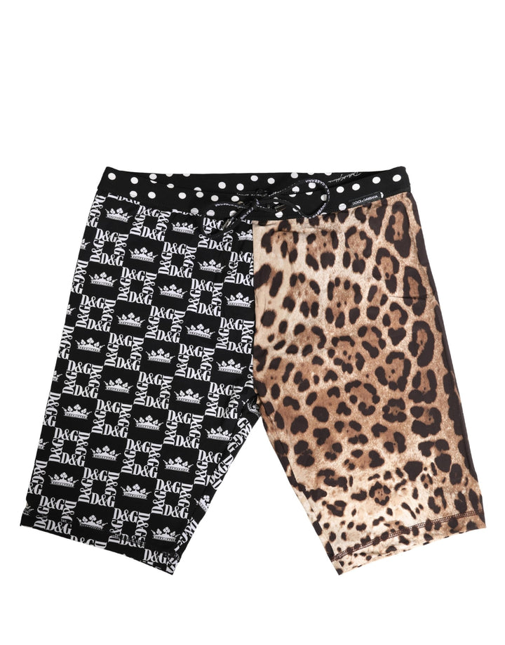 Dolce &amp; Gabbana Multicolor Patterned Cycling Bike Shorts Underwear