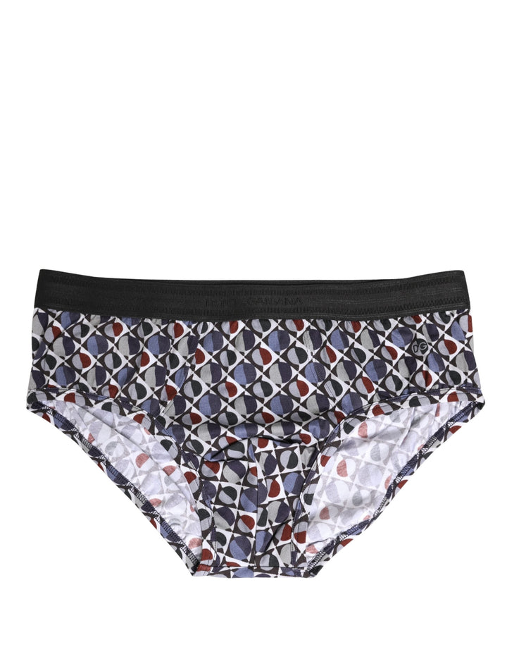 Dolce &amp; Gabbana Multicolor Patterned Men Brando Brief Underwear