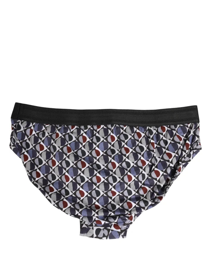 Dolce &amp; Gabbana Multicolor Patterned Men Midi Brief Underwear