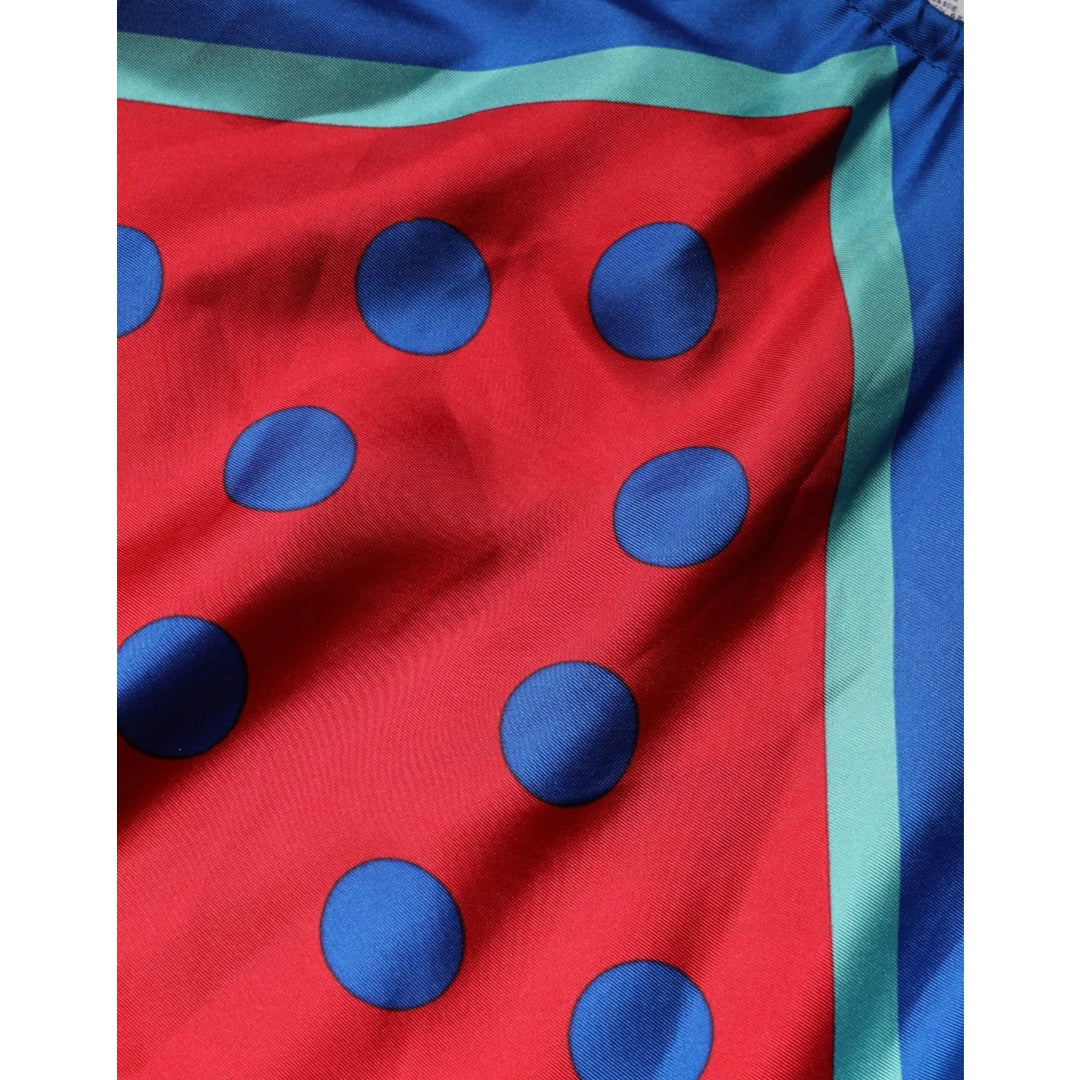 Dolce &amp; Gabbana Multicolor Polka Dot Halter Blouse