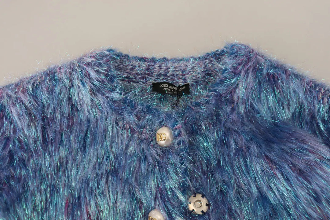 Dolce &amp; Gabbana Multicolor Polyester Fringes Coat Jacket