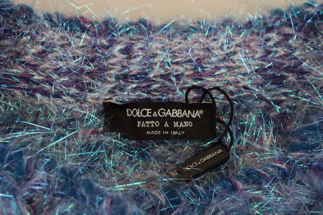 Dolce &amp; Gabbana Multicolor Polyester Fringes Coat Jacket