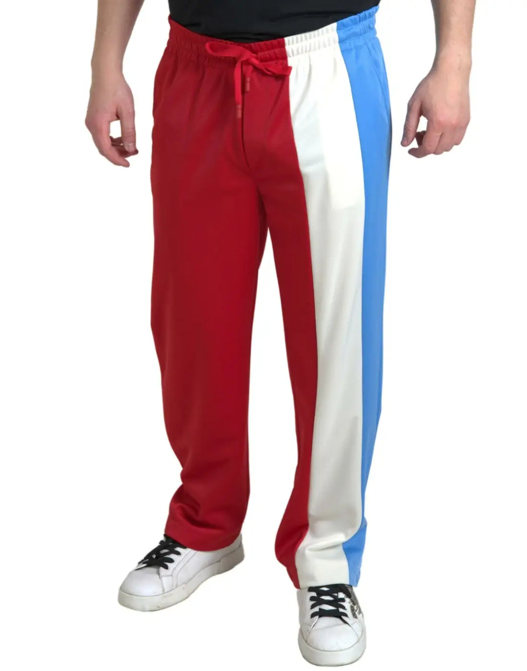 Dolce &amp; Gabbana Multicolor Polyester Men Sweatpants Pants