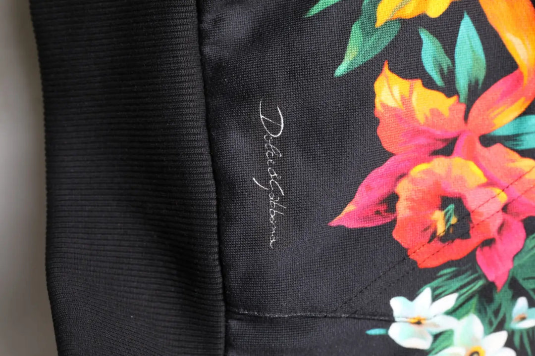 Dolce &amp; Gabbana Multicolor Print Hooded Sweatshirt Sweater