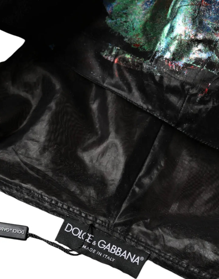 Dolce &amp; Gabbana Multicolor Print Hooded Sweatshirt Sweater