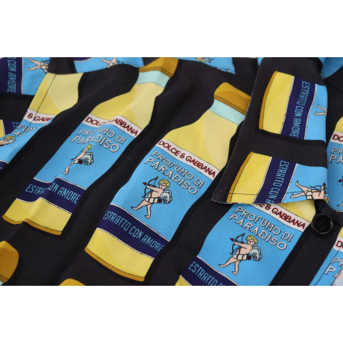 Dolce Gabbana Multicolor Printed Casual Shirt for Men &