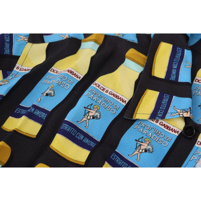 Dolce Gabbana Multicolor Printed Casual Shirt for Men &