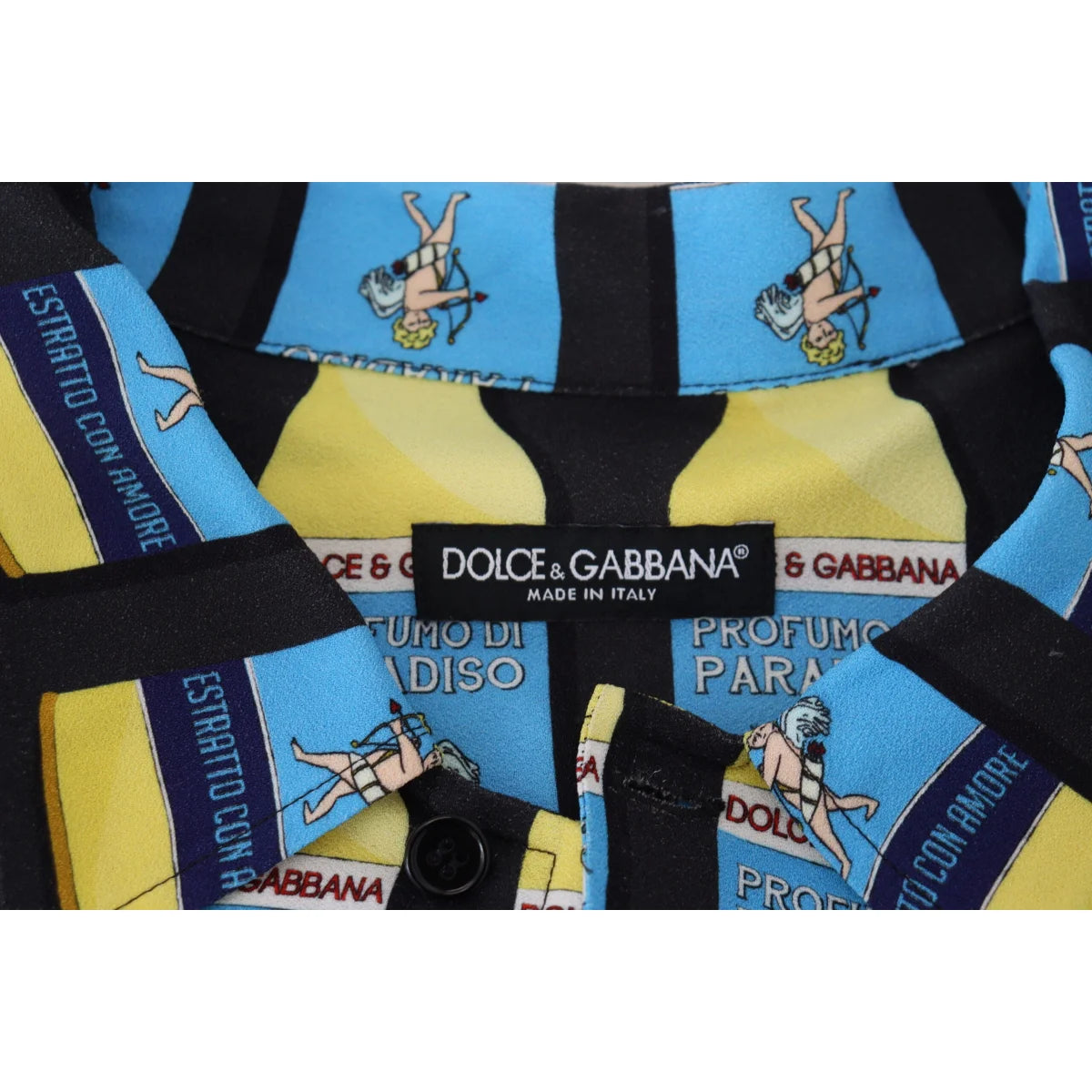 Dolce Gabbana Multicolor Printed Casual Shirt for Men &