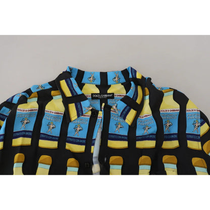 Dolce Gabbana Multicolor Printed Casual Shirt for Men &